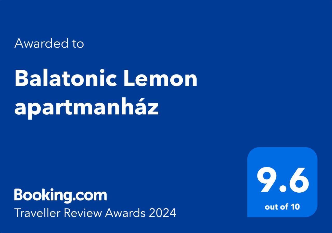 Balatonic Lemon Apartmanhaz Siófok Zewnętrze zdjęcie