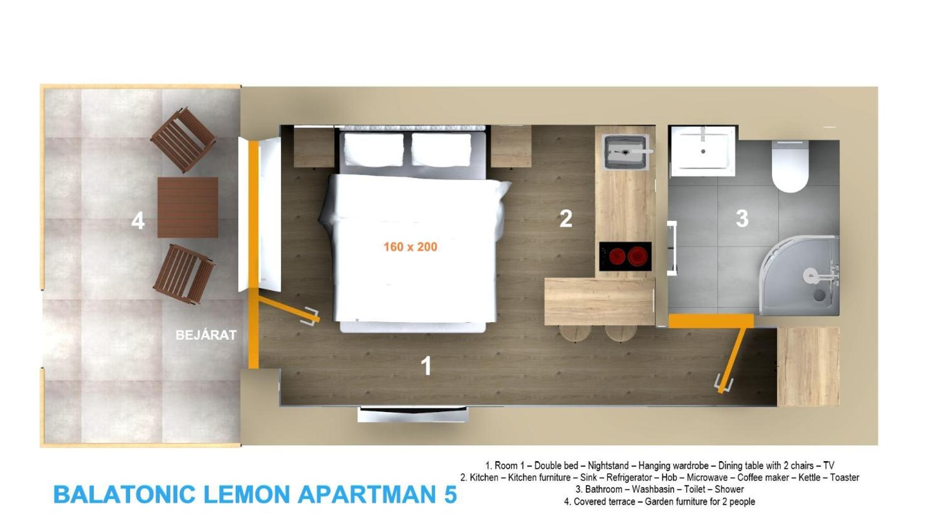 Balatonic Lemon Apartmanhaz Siófok Pokój zdjęcie